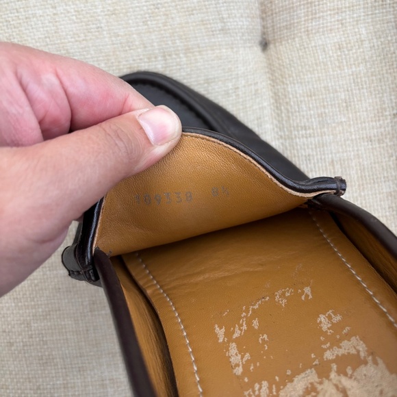 GUCCI Men's Brown Leather Loafers - Picture 3 of 10